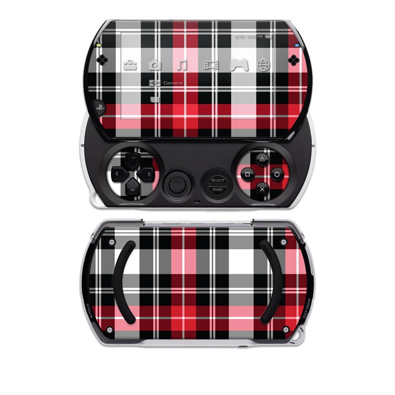 Red Plaid - Sony PSP Go Skin - DecalGirl Collective - DecalGirl