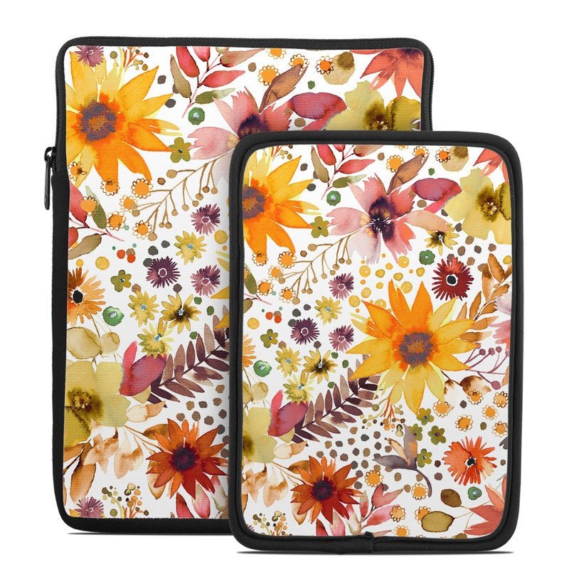 Summer Watercolor Sunflowers - Tablet Sleeve - Ninola Design - DecalGirl